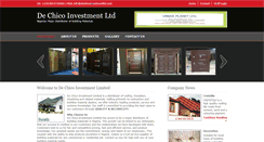 Desktop Screenshot of dechicoinvestmentltd.com